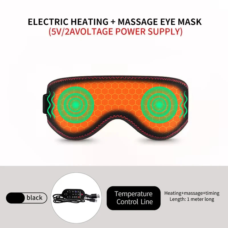 Heated Eye Mask Eye Mask for Dry Eyes with 3 Heat Levels Hot Compress Warm Compress Heating Pad for Sleep Dark Circles