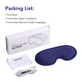 Electric Heated Eye Mask For Warm Dry Eyes Fatigue Relief 5 Levels Hot Compress 6 Vibration Eye Massager Sleeping Mask Blindfold
